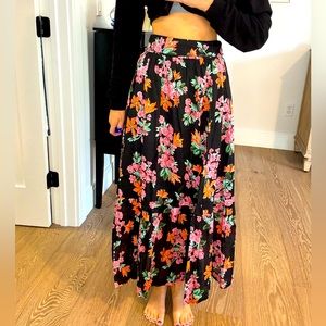Ann Taylor High Waisted Floral Skirt
